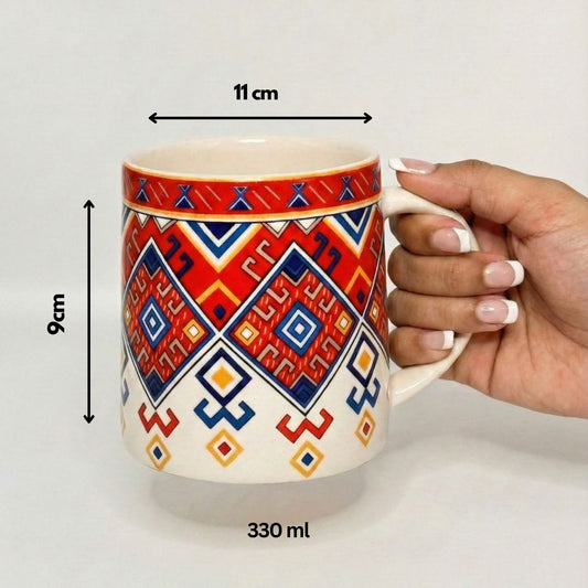 Folk Fusion Ceramic Mug