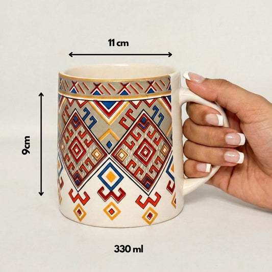 Folk Fusion Ceramic Mug