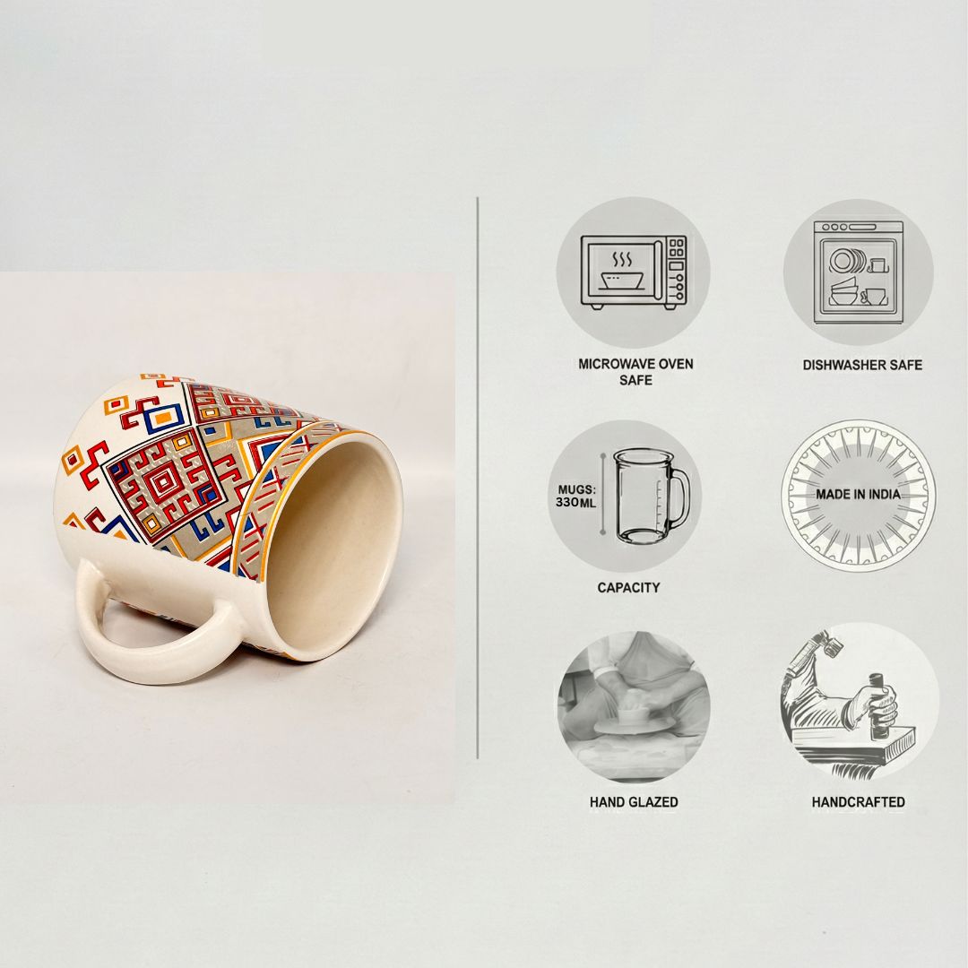 Folk Fusion Ceramic Mug