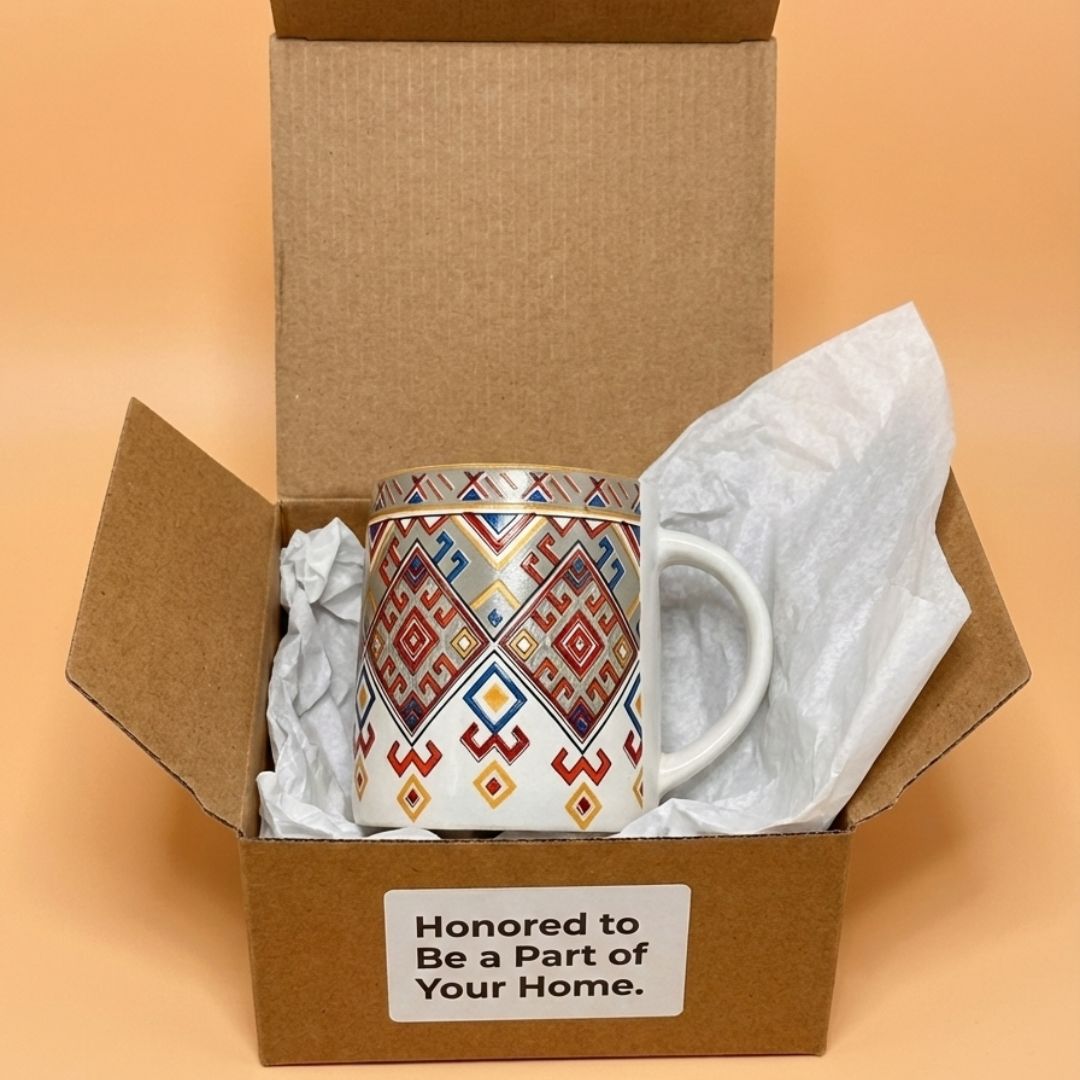 Folk Fusion Ceramic Mug