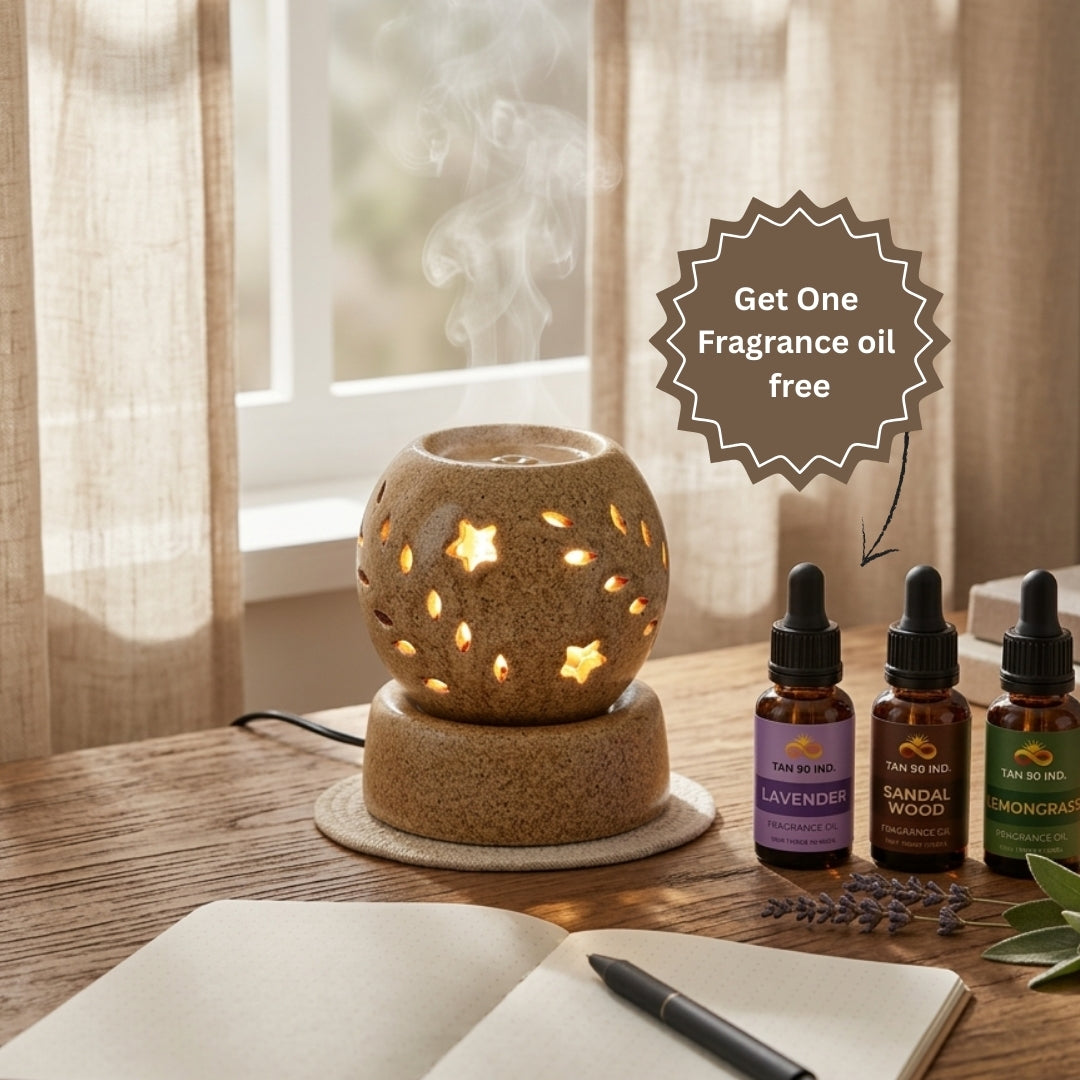 Electric Aroma Lamp with Star Pattern