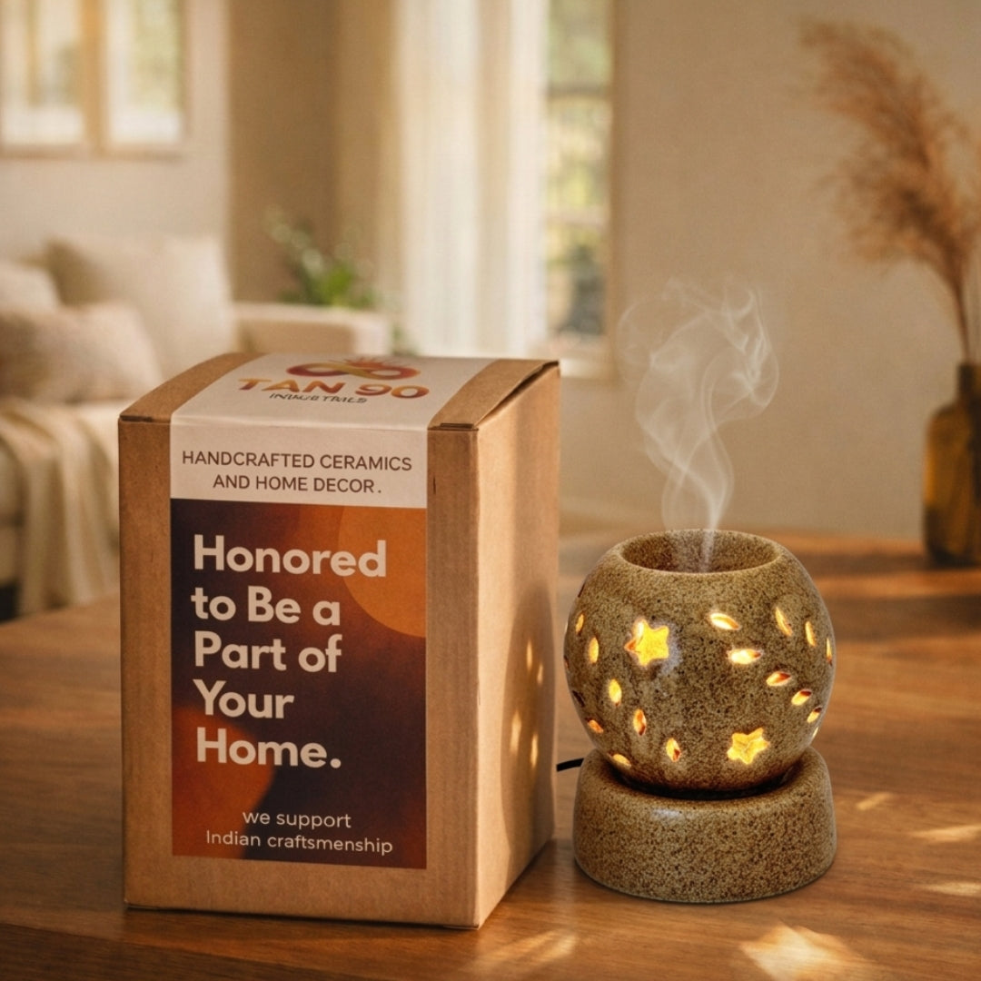 Electric Aroma Lamp with Star Pattern